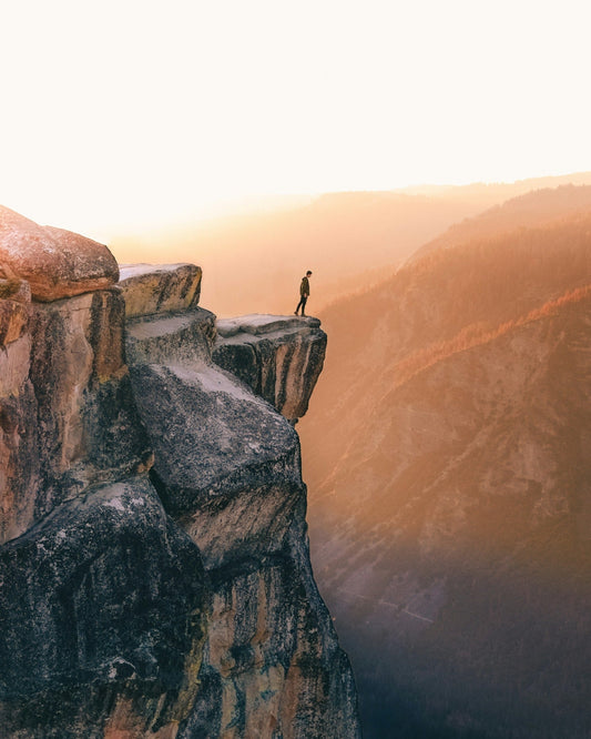 Image of cliff. Every revenue plateau requires a mindset shift; here's how.