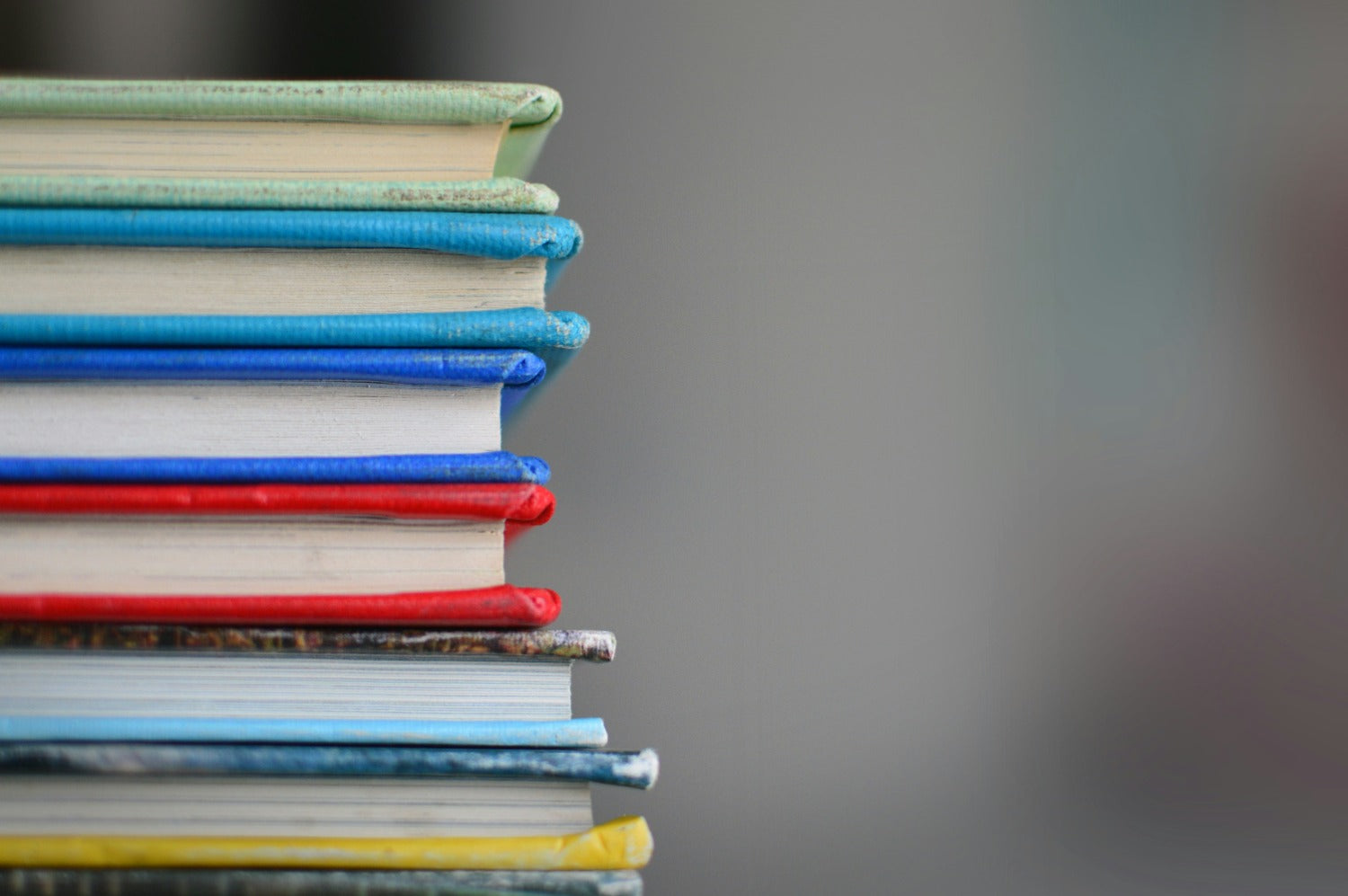 Stack of book best sellers.
